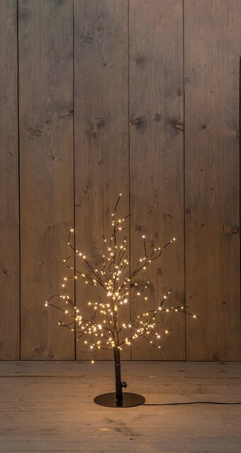 Anna's Collection Boom 240Led Flash Classic Warm Ip44 Trafo Hoogte 60 Cm Zwart - afbeelding 1