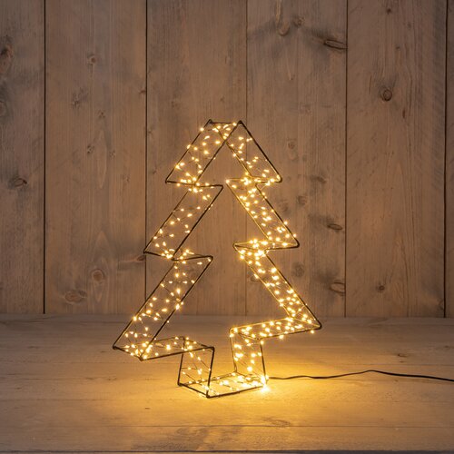 Anna's Collection BOOM 3D METAAL 300LED IP20 OP BATTERIJ MET TIMER 36X7CM CLASSIC WARM