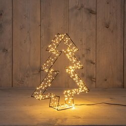Anna's Collection BOOM 3D METAAL 300LED IP20 OP BATTERIJ MET TIMER 36X7CM CLASSIC WARM