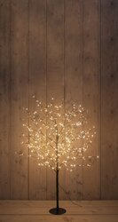 Anna's Collection BOOM 600LED FLASH CLASSIC WARM IP44 TRAFO HOOGTE 120 CM ZWART- - AAN / 8/16U TIMER