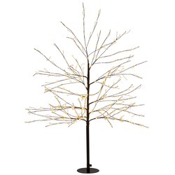 Anna's Collection Boom 600Led Flash Classic Warm Ip44 Trafo Hoogte 120 Cm Zwart - afbeelding 2