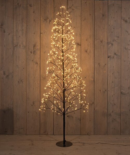 Anna's Collection BOOM 960LED FLASH CLASSIC WARM IP44 TRAFO HOOGTE 180 CM ZWART