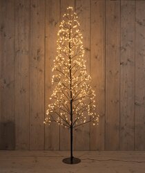 Anna's Collection BOOM 960LED FLASH CLASSIC WARM IP44 TRAFO HOOGTE 180 CM ZWART