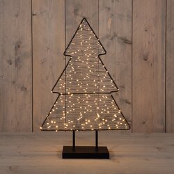 Anna's Collection BOOM OP VOET METAAL 260LED IP20 3XAA BATTERIJ 6/18U TIMER 40X61,5CM CLASSIC WARM