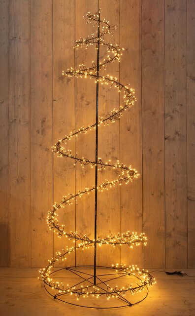 Anna's Collection boom swirl cluster 960 led lampjes h2,1m klassiek warm