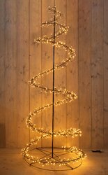 Anna's Collection boom swirl cluster 960 led lampjes h2,1m klassiek warm