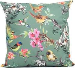Anna's Collection Buitenkussen 45x45cm vogels groen