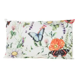 Anna's Collection Buitenkussen 50x30cm weidebloemen
