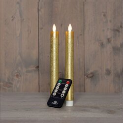 Anna's Collection Dinerkaars Rustiek Wax Bewegende Vlam Oplaadbaar Met Afstandsbediening En Usb Kabe