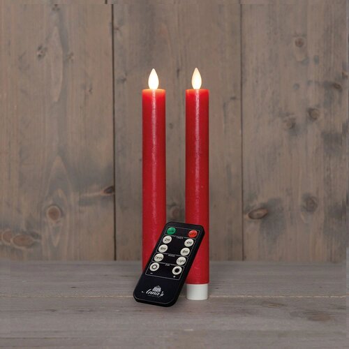 Anna's Collection Dinerkaars Rustiek Wax Bewegende Vlam Oplaadbaar Met Afstandsbediening En Usb Kabe