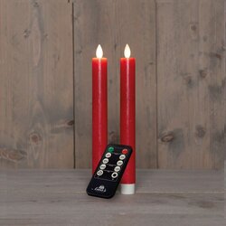 Anna's Collection Dinerkaars Rustiek Wax Bewegende Vlam Oplaadbaar Met Afstandsbediening En Usb Kabe