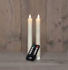 Anna's Collection Dinerkaars Rustiek Wax Bewegende Vlam Oplaadbaar Met Afstandsbediening En Usb Kabe