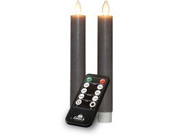 Anna's Collection Dinerkaars Rustiek Wax Bewegende Vlam Oplaadbaar Met Afstandsbediening En Usb Kabe