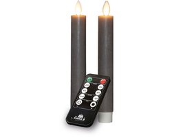 Anna's Collection Dinerkaars Rustiek Wax Bewegende Vlam Oplaadbaar Met Afstandsbediening En Usb Kabe