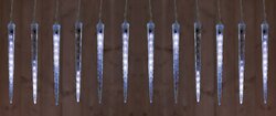 Anna's Collection IJspegelverlichting lichtsnoer met 10 pegels en 100 LED lichtjes wit 5M - afbeelding 2