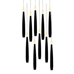 Anna's Collection Kaars Zwevend Led Met Timer Inclusief Toverstok, Draad En Haken 10 Stuks H15Cm Zwa - afbeelding 2