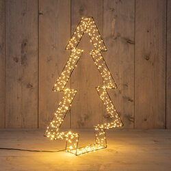 Anna's Collection kerstboom 3d 540 led lampjes h56cm classic warm zwart
