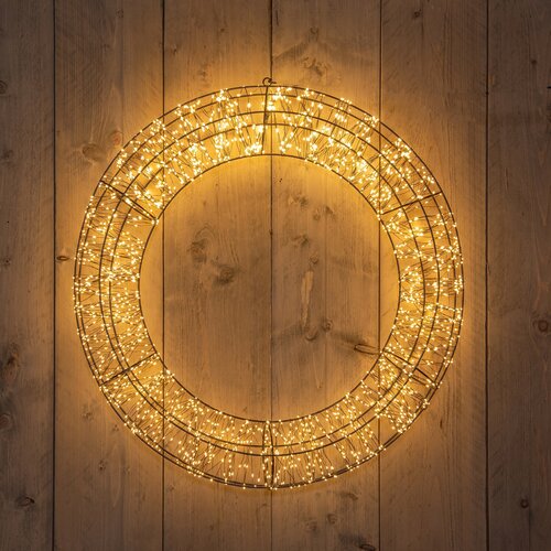 Anna's Collection krans 2400 led lampjes flash Ø 70cm classic warm