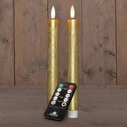 Anna's collection Leddinerkrs 3d+ab usb h23cm 2st goud