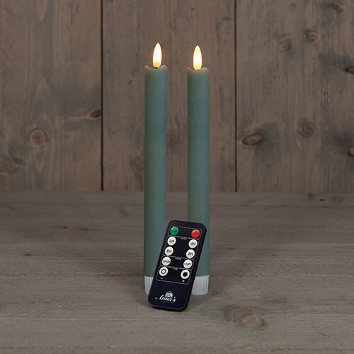 Anna's collection Leddinerkrs 3d+ab usb h23cm 2st jade