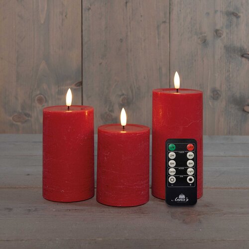 Anna's collection Ledkaars 3d.vlm+ab usb s3 rood