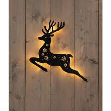 Anna's Collection Muurhanger Hert 48Led Classic Op Batterij Met Timer Ip20 3X42.5X49.5Cm Zwart