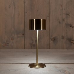 Anna's Collection Oplaadbare Tafellamp Aluminium Cylinder Warm Wit Dimbaar Inclusief Usb Kabel 22X8C