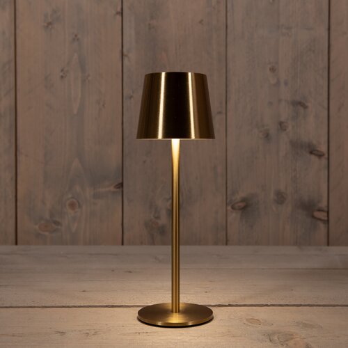 Anna's Collection Oplaadbare Tafellamp Aluminium Warm Wit Dimbaar 1200Mah Inclusief Usb Kabel 27.5X9
