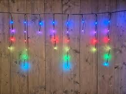 Anna's Collection Rgb Ijspegel 132Led 500X60Cm / Afstandsbediening / 5 Mtr Aanloopsnoer Zwart