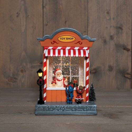 Anna's Collection SPEELGOEDWINKEL MET GLITTERWATER  OP 3AA BATTERIJ MET DC AANSLUITING 22X18CM WARM  - afbeelding 1
