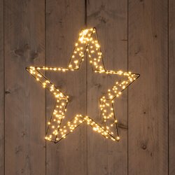 Anna's Collection STER 3D METAAL 300LED IP44 TRAFO MET TIMER 36X7CM CLASSIC WARM