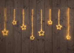Anna's Collection STER-GORDIJN  DRAAD TRANSPARANT 738L/400X80CM LED CLASSIC WARM 20 STRENGEN/STERREN