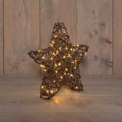 Anna's Collection STER NATUREL 80LED CLASSIC WARM 30X5CM / 3XAA ON/OFF/6U TIMER