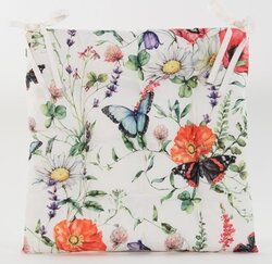 Anna's Collection Stoelkussen gewatteerd. 38x38cm weidebloem
