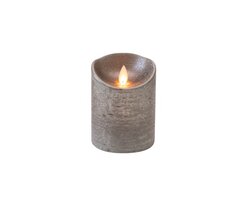 Anna's Collection B.O.T. Kaars Antraciet Wax Rustiek Bewegende Vlam 7,5X10Cm 3Xaaa/Timer - afbeelding 2