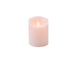 Anna's Collection B.O.T. Kaars Roze Wax Rustiek Bewegende Vlam 7,5X10Cm 3Xaaa/Timer - afbeelding 2