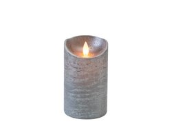Anna's Collection B.O.T. Kaars Antraciet Wax Rustiek Bewegende Vlam 7,5X12,5Cm 3Xaaa/Timer - afbeelding 2