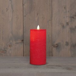 Anna's Collection Stompkaars Rustiek Wax Bewegende Vlam Oplaadbaar Met Usb Kabel Exclusief Afstandbe