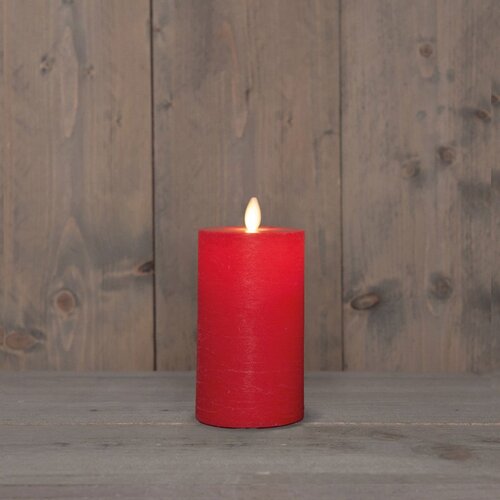 Anna's Collection Stompkaars Rustiek Wax Bewegende Vlam Oplaadbaar Met Usb Kabel Exclusief Afstandbe