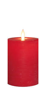 Anna's Collection Stompkaars Rustiek Wax Bewegende Vlam Oplaadbaar Met Usb Kabel Exclusief Afstandbe