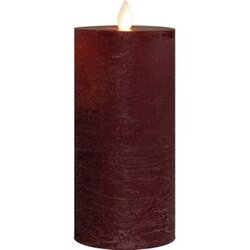 Anna's Collection Stompkaars Rustiek Wax Bewegende Vlam Oplaadbaar Met Usb Kabel Exclusief Afstandbe