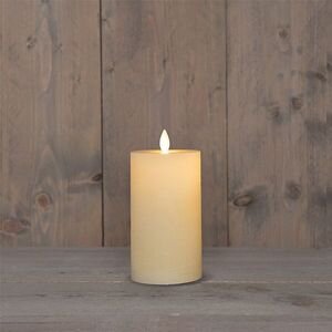 Anna's Collection Stompkaars Rustiek Wax Bewegende Vlam Oplaadbaar Met Usb Kabel Exclusief Afstandbe
