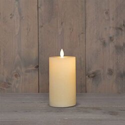 Anna's Collection Stompkaars Rustiek Wax Bewegende Vlam Oplaadbaar Met Usb Kabel Exclusief Afstandbe