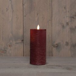 Anna's Collection Stompkaars Rustiek Wax Bewegende Vlam Oplaadbaar Met Usb Kabel Exclusief Afstandbe