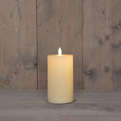 Anna's Collection STOMPKAARS RUSTIEK WAX BEWEGENDE VLAM OPLAADBAAR MET USB KABEL EXCLUSIEF AFSTANDBE