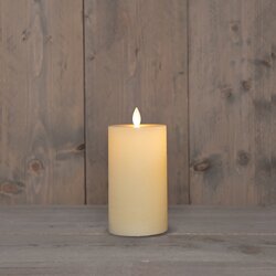 Anna's Collection STOMPKAARS RUSTIEK WAX BEWEGENDE VLAM OPLAADBAAR MET USB KABEL EXCLUSIEF AFSTANDBE
