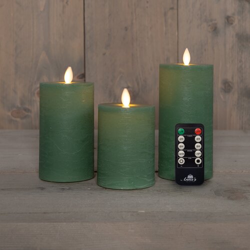 Anna's Collection STOMPKAARS RUSTIEK WAX BEWEGENDE VLAM OPLAADBAAR MET AFSTANDSBEDIENING EN USB KABE