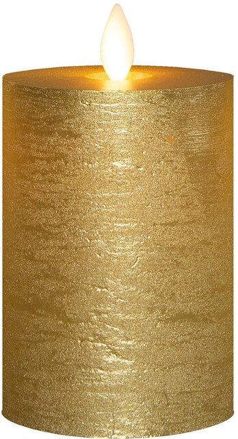 Anna's Collection Stompkaars Rustiek Wax Bewegende Vlam Oplaadbaar Met Usb Kabel Exclusief Afstandbe