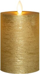 Anna's Collection Stompkaars Rustiek Wax Bewegende Vlam Oplaadbaar Met Usb Kabel Exclusief Afstandbe