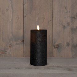 Anna's Collection Stompkaars Rustiek Wax Bewegende Vlam Oplaadbaar Met Usb Kabel Exclusief Afstandbe